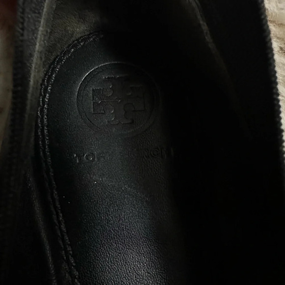 Tory Burch Jolie Leather Ballet Flats Black Size 9 - Picture 7 of 11